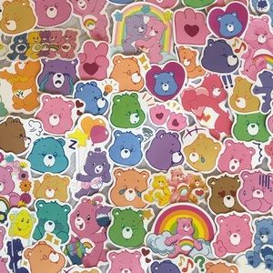 25 Random Care Bear Stickers